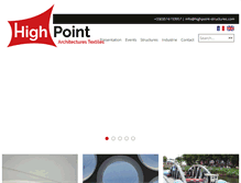 Tablet Screenshot of highpoint-structures.com